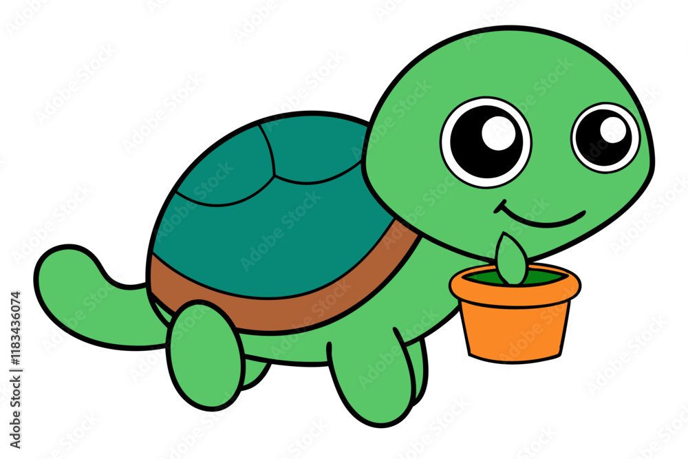 Obraz premium tortoise with a turtle