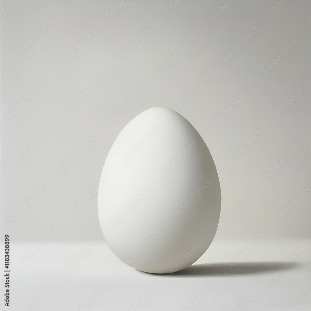 A Single White Egg: Minimalist Food Photography A Single White Egg: Minimalist Food Photography