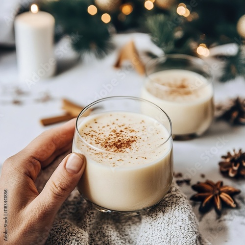 Cozy Christmas Eggnog Recipe: Warm Festive Drink photo