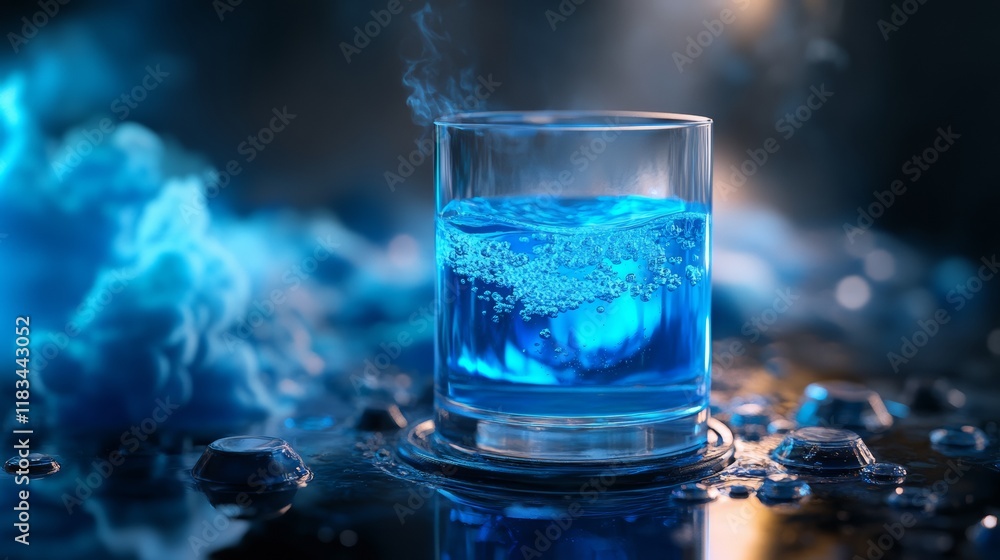 Deep Blue Liquid and Mysterious Smoke Deep Blue Liquid and Mysterious Smoke