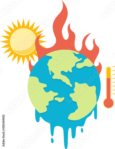 Global Warming Illustration