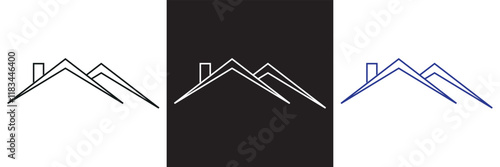 House or home roof icon. house top vector .  isolated on white and black background. vector illustration. EPS 10