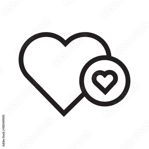 Heart symbol representing love, affection, and compassion.