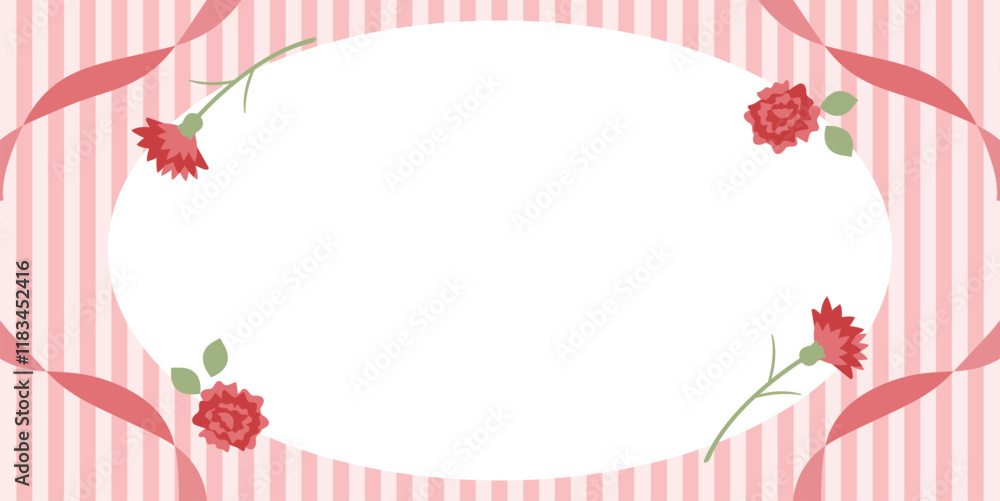 母の日の背景イラスト