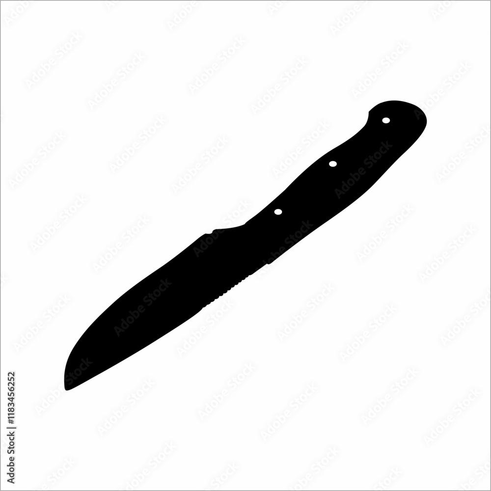 silhouette of a knife silhouette of a knife