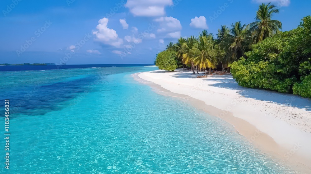 Ultra-sharp drone shot of a pristine beach turquoise waters white sand patterns Ultra-sharp drone shot of a pristine beach turquoise waters white sand patterns