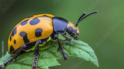 Cerotoma trifurcata, commonly referred to as the bean leaf beetle, is an intriguing insect species known for its impact on legume crops. The bean leaf beetle displays unique characteristics and photo