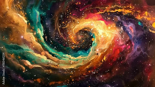 Spiral cosmos background.