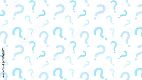 Seamless background illustration with question marks.