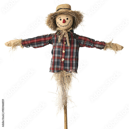 Scarecrow isolated on transparent background