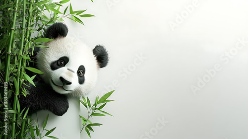 Panda, wallpaper,  the cute panda hiding