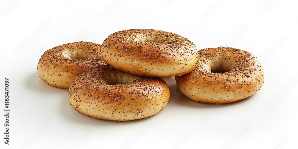 Bagels displayed in isolation against a white background, showcasing the fresh and appealing qualities of bagels. This image captures the essence of bagels perfectly. Bagels displayed in isolation against a white background, showcasing the fresh and appealing qualities of bagels. This image captures the essence of bagels perfectly.
