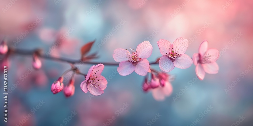 Cherry blossom season brings a dreamy soft focus display, highlighting the beauty of sakura. Experience the enchanting cherry blossom in spring against a blurred background of color. Cherry blossom season brings a dreamy soft focus display, highlighting the beauty of sakura. Experience the enchanting cherry blossom in spring against a blurred background of color.