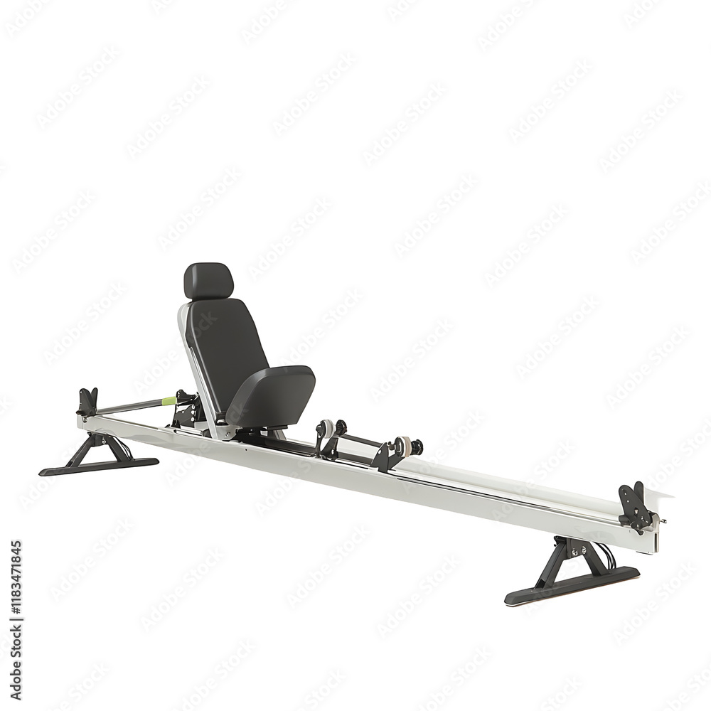 Photography of Isolated Rowing Machine on Clean White Background Photography of Isolated Rowing Machine on Clean White Background