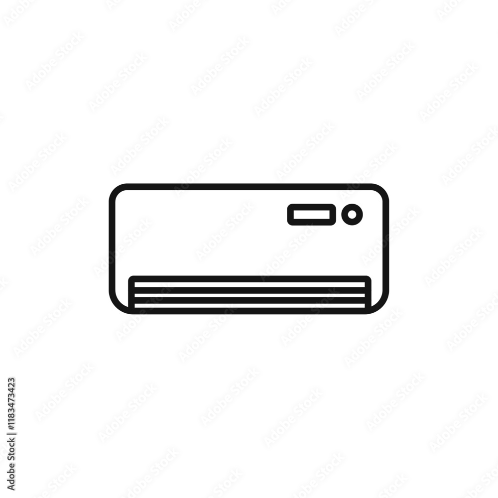 Air conditioner icon Isolated flat vector in outline Air conditioner icon Isolated flat vector in outline