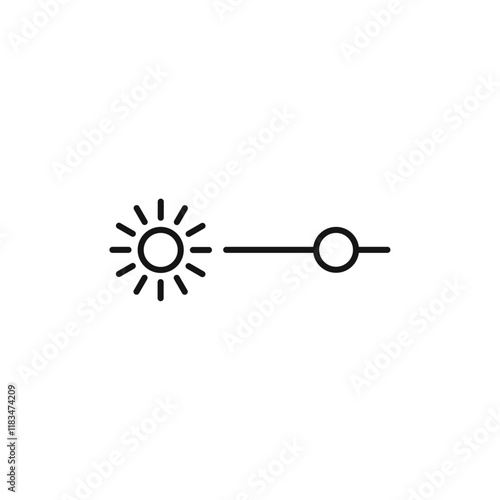 Brightness icon Isolated flat vector in outline