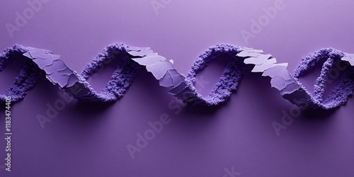 Genome Editing is prominently featured behind torn purple paper, creating a striking visual representation of the concept of genome editing. This unique image emphasizes the theme of genome editing photo