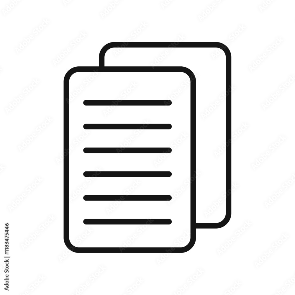 Copy icon Isolated flat vector in outline Copy icon Isolated flat vector in outline