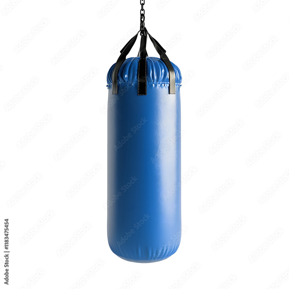 photography of blue punching bag on white clean clear isolated background photography of blue punching bag on white clean clear isolated background