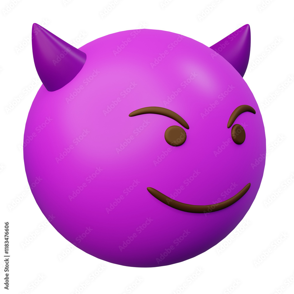 3d Emoticon Evil Face Laugh Purple Smiley Emoji or Ball Emoticon 3d Emoticon Evil Face Laugh Purple Smiley Emoji or Ball Emoticon