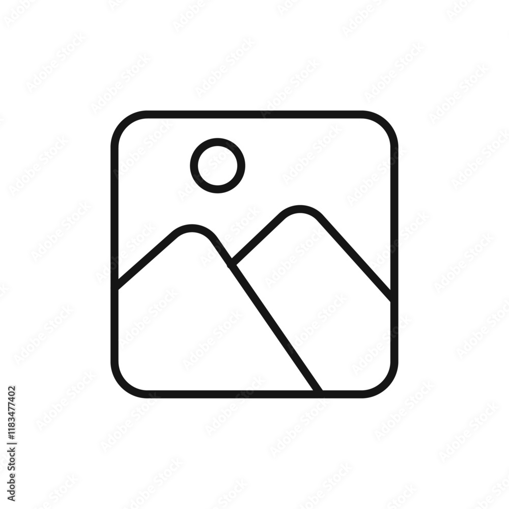 Gallery icon Isolated flat vector in outline Gallery icon Isolated flat vector in outline