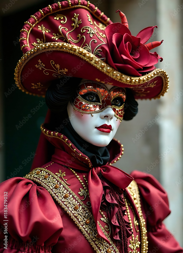 Venice Carnival costume and mask new image Venice Carnival costume and mask new image