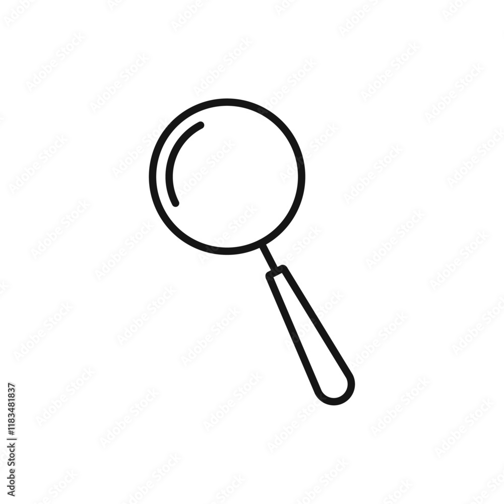 Search icon Isolated flat vector in outline Search icon Isolated flat vector in outline