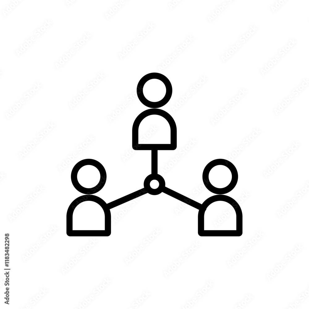 Stakeholders icon Isolated flat vector in outline Stakeholders icon Isolated flat vector in outline