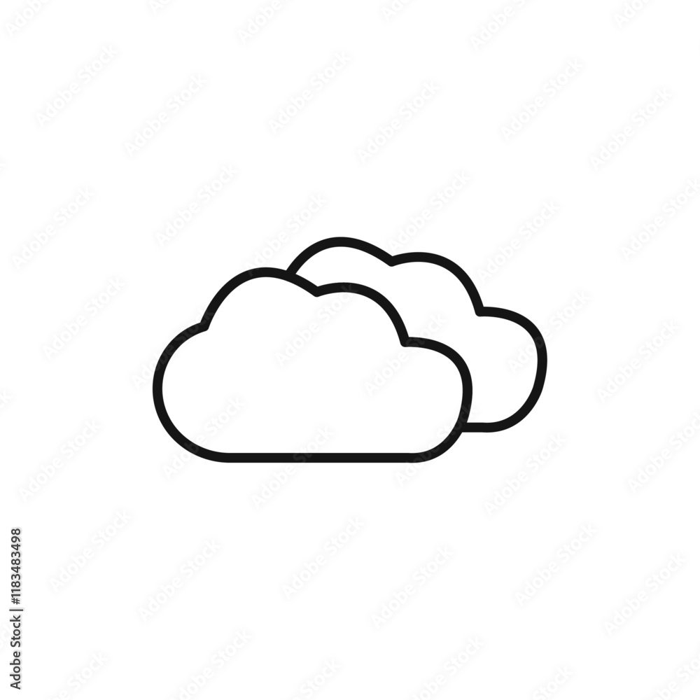 Weather Icon Isolated flat vector in outline Weather Icon Isolated flat vector in outline