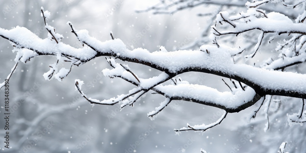 Winter tree branch covered in snow creates a serene winter scene. The snow on the tree branch highlights the beauty of winter. Enjoy the tranquility of winter with this snow covered tree branch. Winter tree branch covered in snow creates a serene winter scene. The snow on the tree branch highlights the beauty of winter. Enjoy the tranquility of winter with this snow covered tree branch.