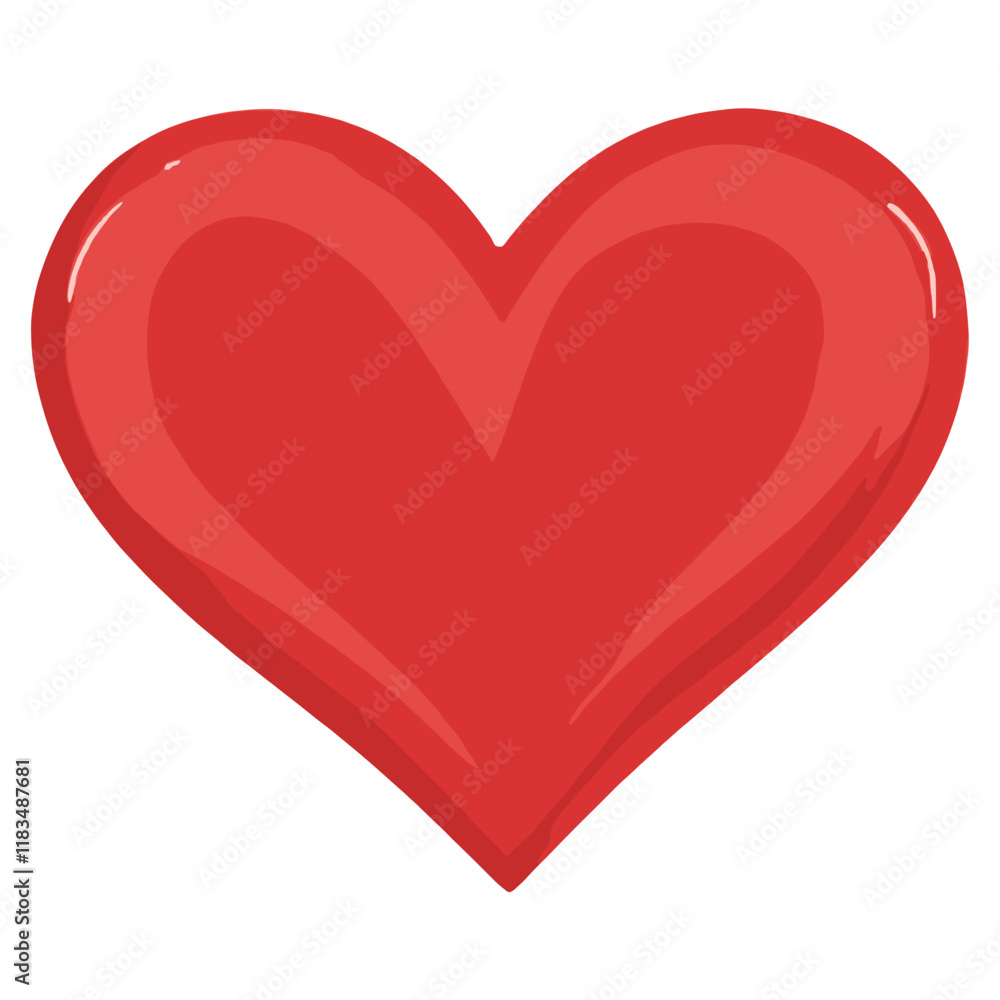 Illustration heart romantic dessert vector