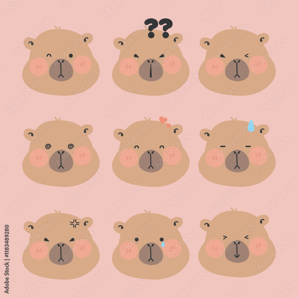 Obraz premium Capybara Expression