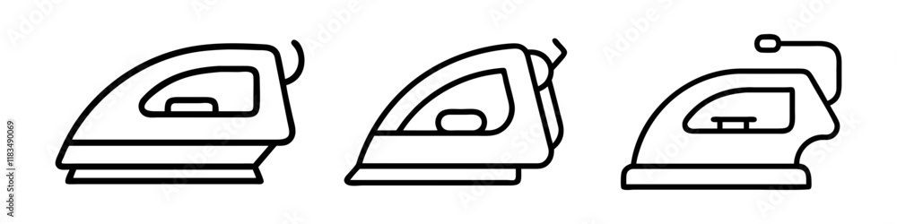 electric iron icon, electronics line art, electronics vector - simple black line art icon of electric iron perfect for logos, and electronics-themed designs. electric iron icon, electronics line art, electronics vector - simple black line art icon of electric iron perfect for logos, and electronics-themed designs.