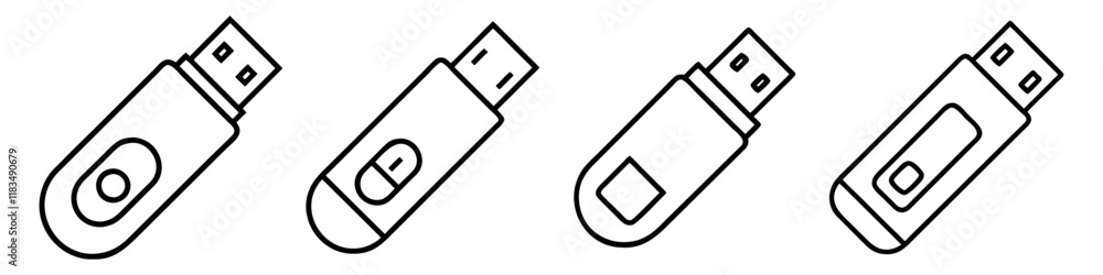 usb flash drive icon, electronics line art, electronics vector - simple black line art icon of usb flash drive perfect for logos, and electronics-themed designs. usb flash drive icon, electronics line art, electronics vector - simple black line art icon of usb flash drive perfect for logos, and electronics-themed designs.