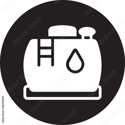 water tank glyph icon