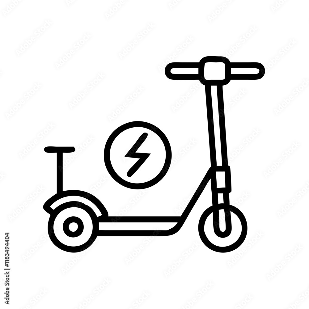 electric scooter icon, electronics line art, electronics vector - simple black line art icon of electric scooter perfect for logos, and electronics-themed designs. electric scooter icon, electronics line art, electronics vector - simple black line art icon of electric scooter perfect for logos, and electronics-themed designs.