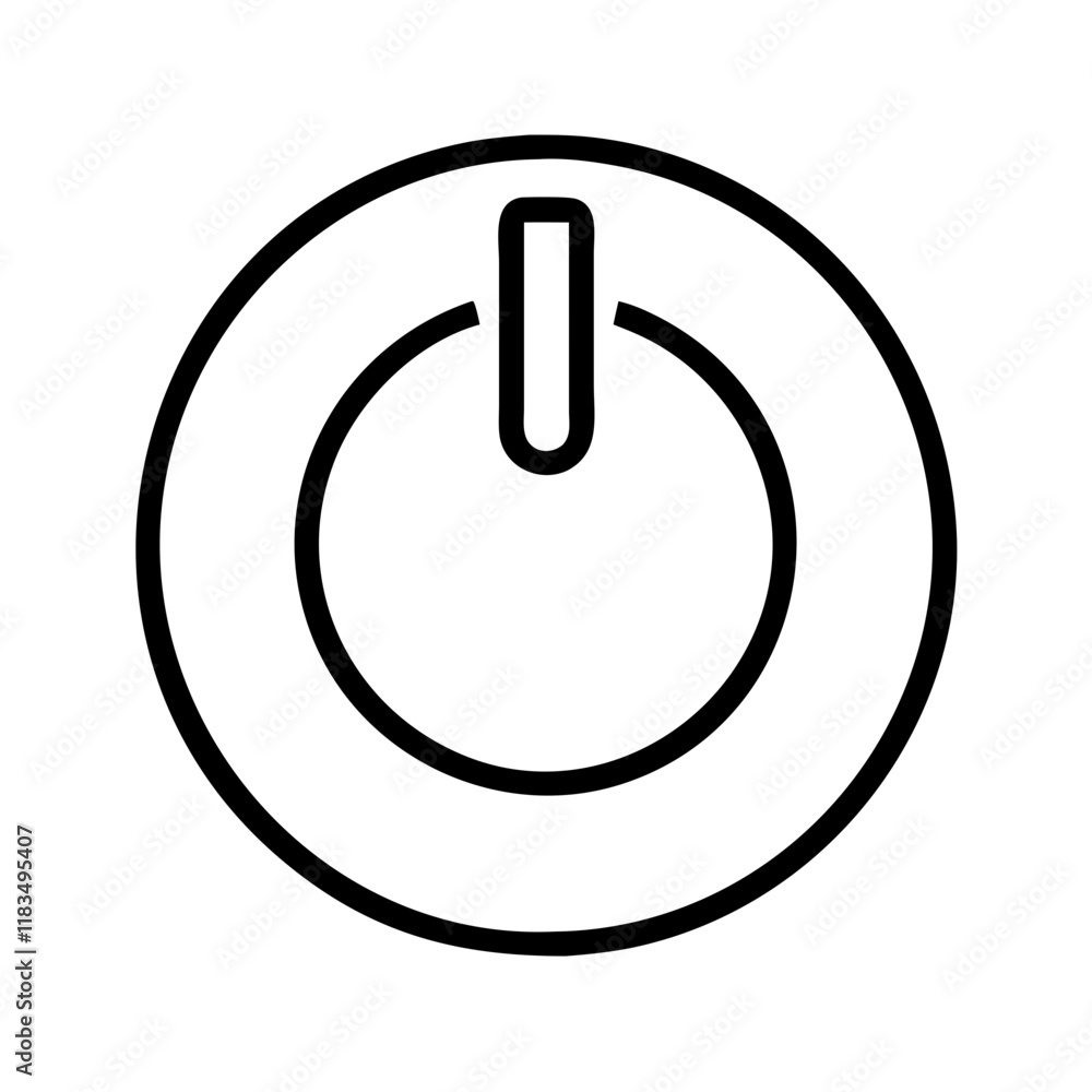 power button icon, electronics line art, electronics vector - simple black line art icon of power button perfect for logos, and electronics-themed designs. power button icon, electronics line art, electronics vector - simple black line art icon of power button perfect for logos, and electronics-themed designs.