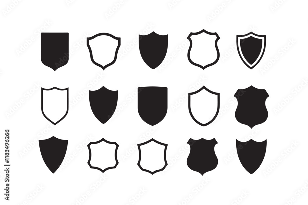 Shield Silhouette Bundle for Crafting Shield Silhouette Bundle for Crafting