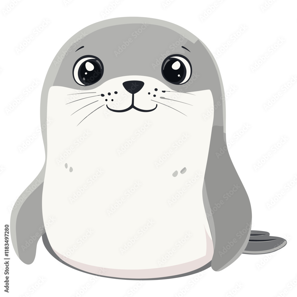 Obraz premium Seal illustration cartoon animal vector