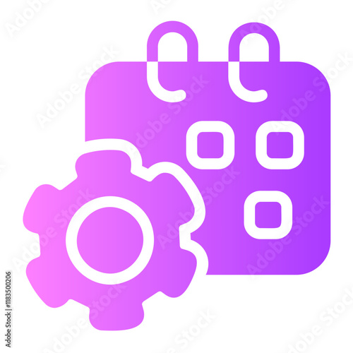 Scheduling  gradient icon