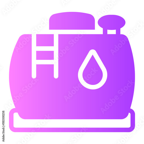 water tank gradient icon