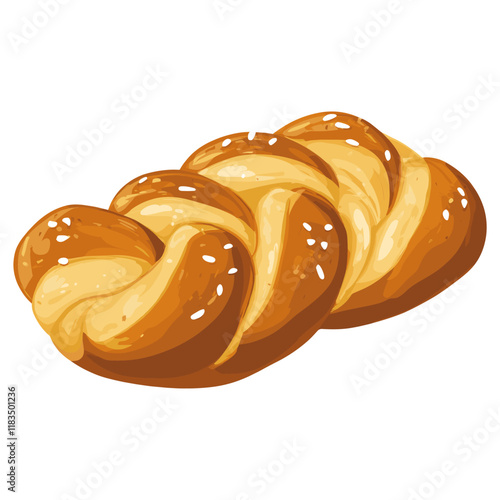 Challah illustration bread clothing vector