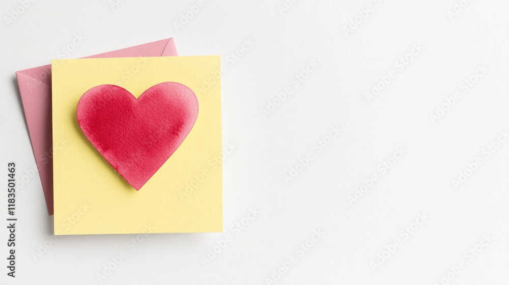 Valentine's day concept Sticky notes with a heart shape on a light background. Valentine's day concept Sticky notes with a heart shape on a light background.