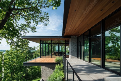 Wallpaper Mural Modern architecture lifestyle scenic overlook residential building contemporary design natural surroundings aesthetic perspective Torontodigital.ca