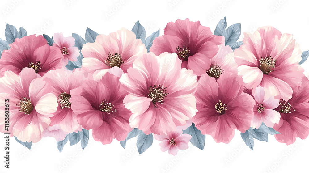 Blossoming cherry branch, cut out Blossoming cherry branch, cut out