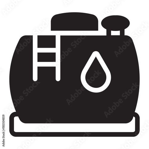water tank glyph icon