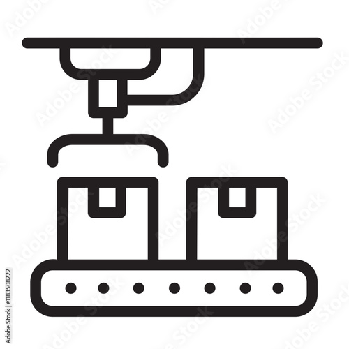 Mechanical Arm line icon