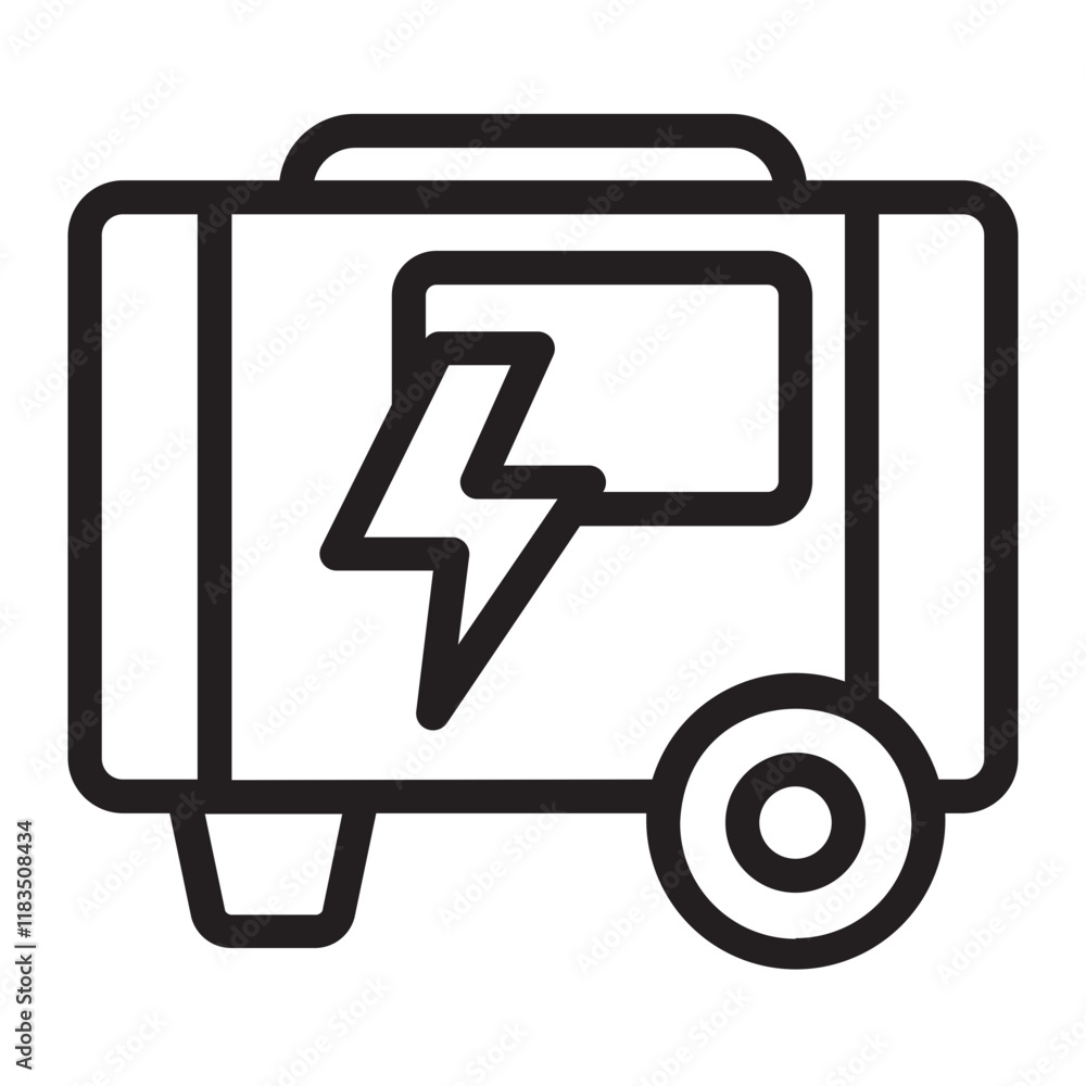 Electric Generator line icon Electric Generator line icon