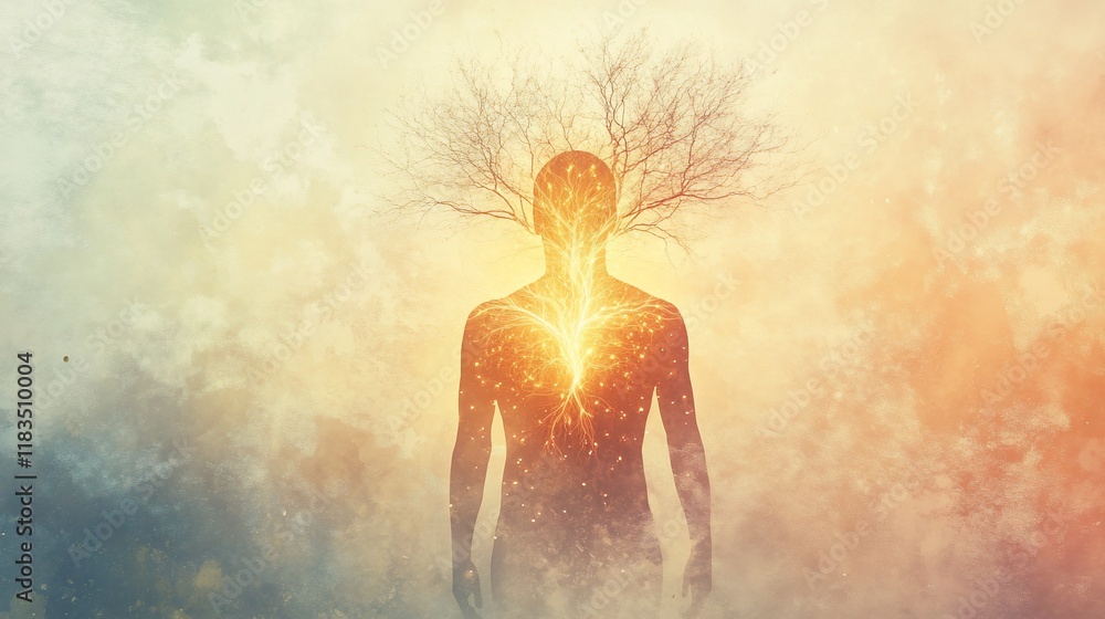 Inner Light: A Surreal Representation of Human Connection with Nature