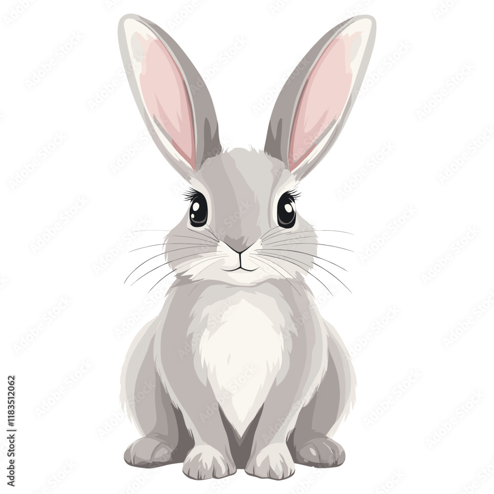Obraz premium Rabbit illustration animal bunny vector